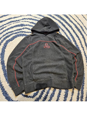 JNCO style hoodie striped red vintage skater, surfer y2k style